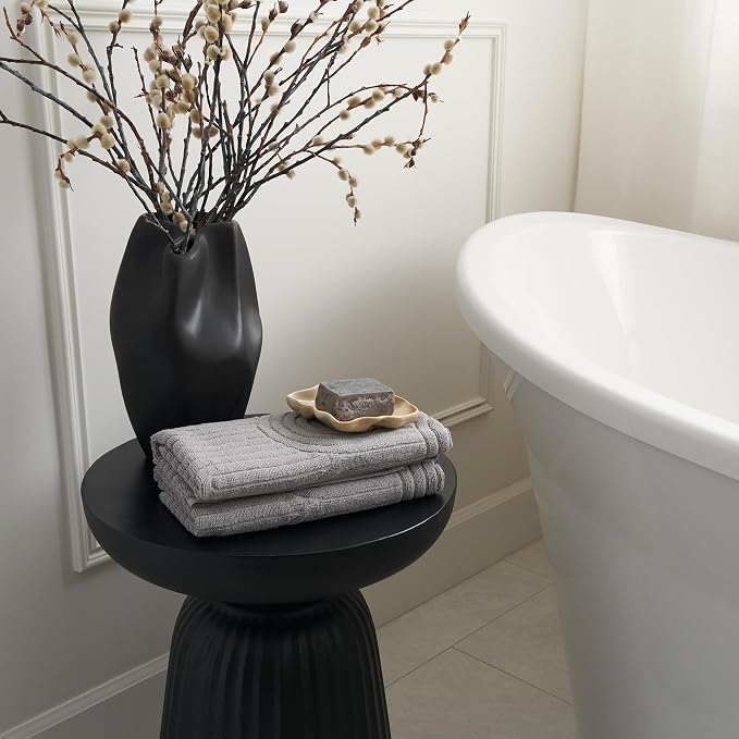 KIBAGA Decorative Hand Towels for Your Bathroom Or Kitchen – Luxurious Set of 2 Soft Boho Cotton Towels are Absorbent, Lightweight & Dry Quickly - Perfect to Elevate Any Bath Decoration at Home