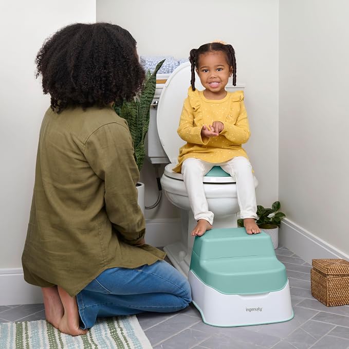 Ingenuity Prepare to Potty 3-in-1 System - Potty Training Toilet, Topper, Step Stool, Easy Setup, for Toddlers Ages 18 Months+ (Pack of 2)