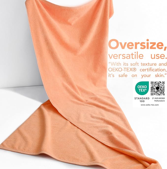 American Soft Linen 100% Cotton Luxury Turkish Towels, 40x80 XL Bath Sheet | Soft Absorbent Quick Dry OEKO Tex Standard 100 Certificated Durable Machine Washable Breathable Premium Hotel Quality
