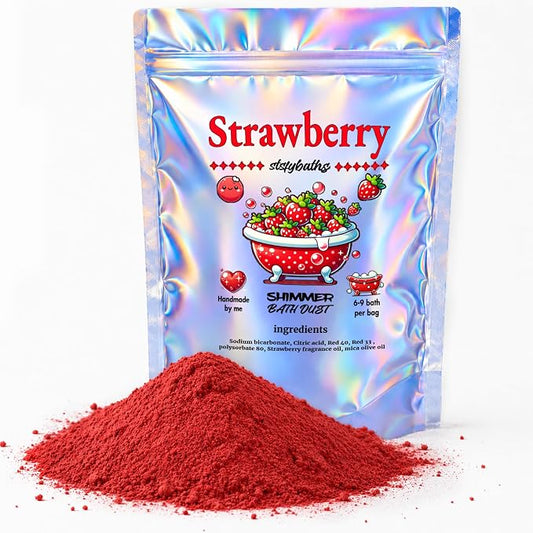 Shimmer Bath Bomb (Red, Large)