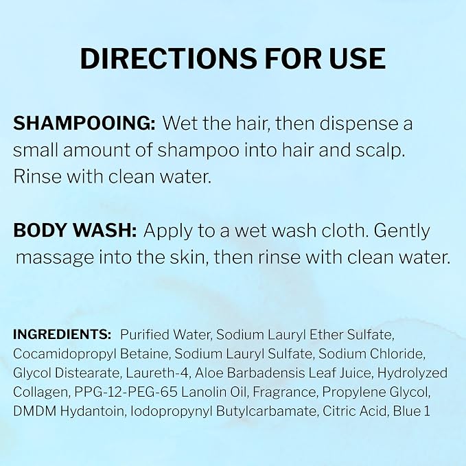 McKesson Body Wash and Shampoo, Summer Rain Scent, 1 gal, 4 ct | Bulk Refill Full Body Wash with Aloe