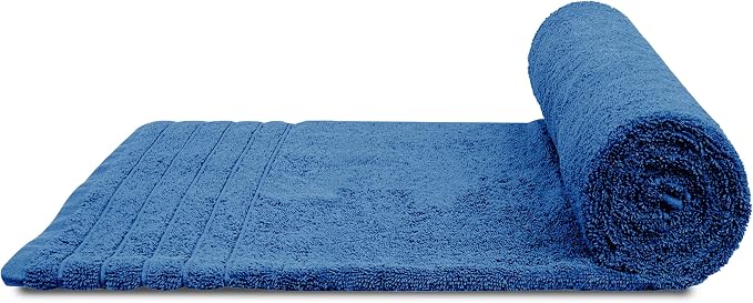 Tens Towels Pack of 2 Extra Large Bath Sheets 35 x 70 Inches, 100% Cotton, Larger & Lighter Weight, Quicker to Dry, Super Soft & Absorbent, Oversized Bath Towels, Blue