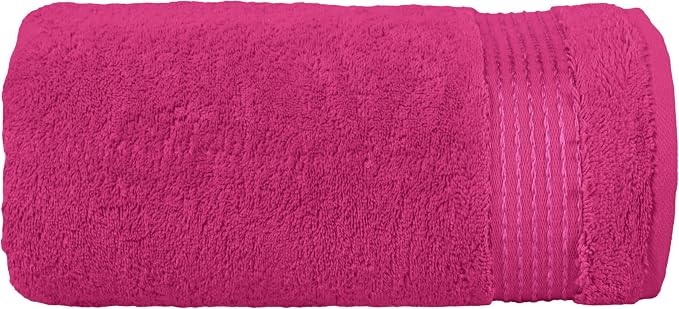 Elegant Comfort Premium Super Soft Highly Absorbent 1 Piece Oversized Bath Sheet - 40" x 80" inch, Luxurious Hotel Spa Quality 100% Turkish Cotton Extra Large Bath Towels for Adults, Hot Pink