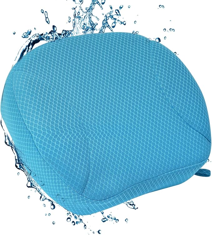 Hot Tub Booster Seat for Adults, 4D Air Mesh Hot Tub Cushion with 6 Strong Non-Slip Suction Cups, Ergonomic Hot Tub Seats, Quick Dry Hot Tub Accessories for Adults Indoor Outdoor, No Zipper Design