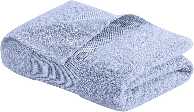Modern Threads Air Cloud 18-Piece Towel Set - 100% Zero-Twist Cotton, 500 GSM, Quick Dry & Plush, Blue