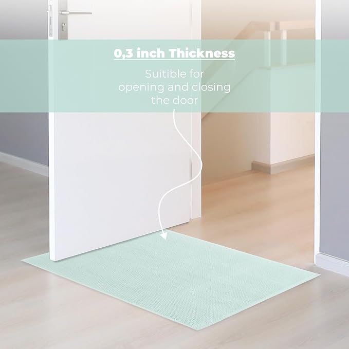 Cotton Paradise 100% Cotton Turkish Bathmat Rug, Soft Absorbent Quick Dry Non Slip, 20x34 Bathmat Rug, Mint Green