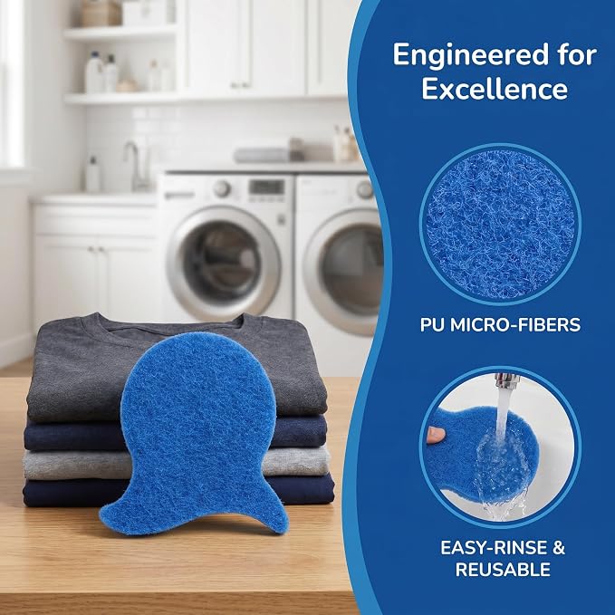 Pet Hair Remover for Laundry,8PCS Reusable Laundry Fish Fur Catcher | No-Scratch Lint Remover for Washing Machine Dryer,Safe for Delicate Fabrics