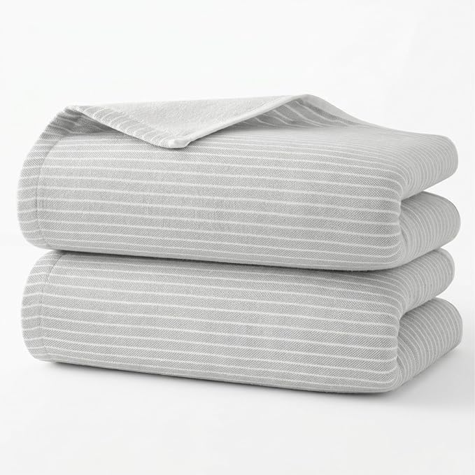 100% Cotton Face Towels Set, 2 Pack Hand Towels for Bathroom, Quick Dry, Super Absorbent, Light Weight, Soft, Double-Sided Cotton Towel, 29 * 13'', Gray