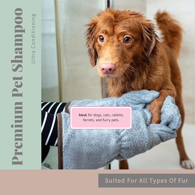Begley's No Rinse Waterless Pet Shampoo, Bathless Cleaning, Deodorizing, and Odor Removal for a Shiny, Fresh Smelling Coat - Effective for Dogs, Puppies, and Cats - Fresh Oatmeal Mango Scent