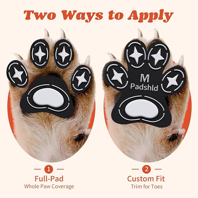 Dog Paw Protectors, Anti Slip Paw Pads for Dogs - Traction Grips for Senior Dogs & Puppies on Hardwood Floors, Paw Stickers for Dog Feet with Secure Grip 6 Sets (24 Pcs) XXL