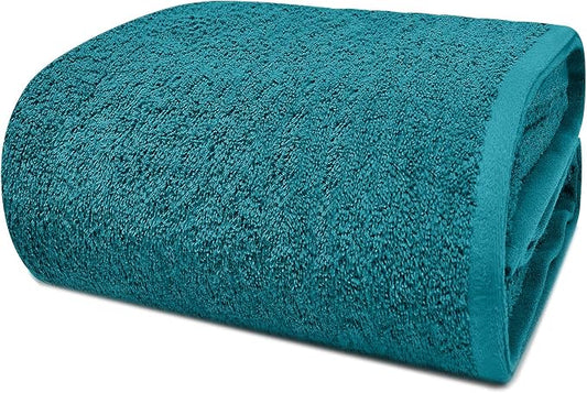 DAN RIVER Pack of 1 Jumbo Bath Sheet 40x80 Inches, Premium Oversized Towels for Adults, Super Soft and Quick Dry - Teal