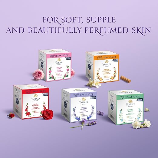 Yardley English Lavender Luxury Soap – 3 x 100 g