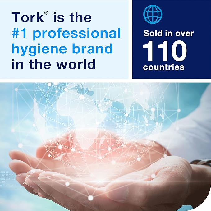 Tork Hand Towel Roll, Natural White, Universal, H86, for Mini Dispensers, 100% Recycled, 1-Ply, 12 Rolls x 425 ft, 8621400