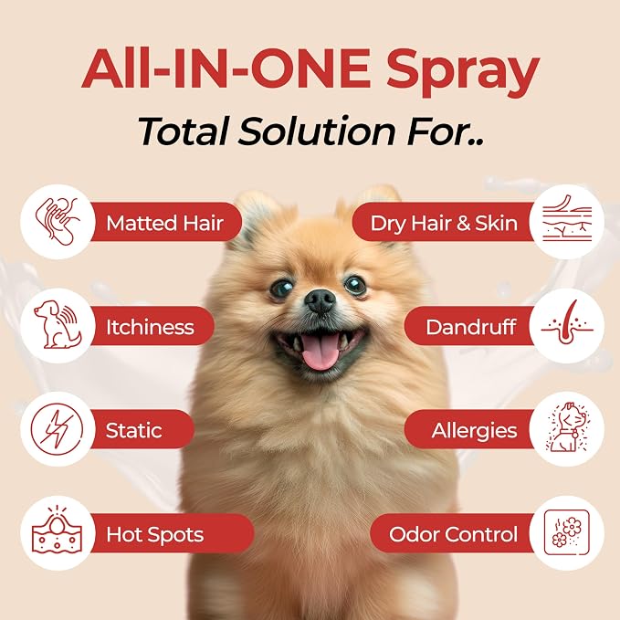 JAYU PET White Essence Mist - Dog Itch Relief, Hypoallergenic Soothing Spray, Dandruff & Dry Skin Spray (5.8fl oz, 170ml)