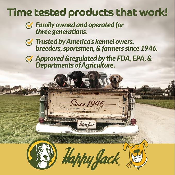 HAPPY JACK Mephidide Anti-Skunk Shampoo for Dogs & Cats, 16 oz | Powerful Pet Odor Eliminator, Skunk Smell Removal, Deodorizing Grooming Shampoo, Safe for Coat & Sensitive Skin, For Home Use