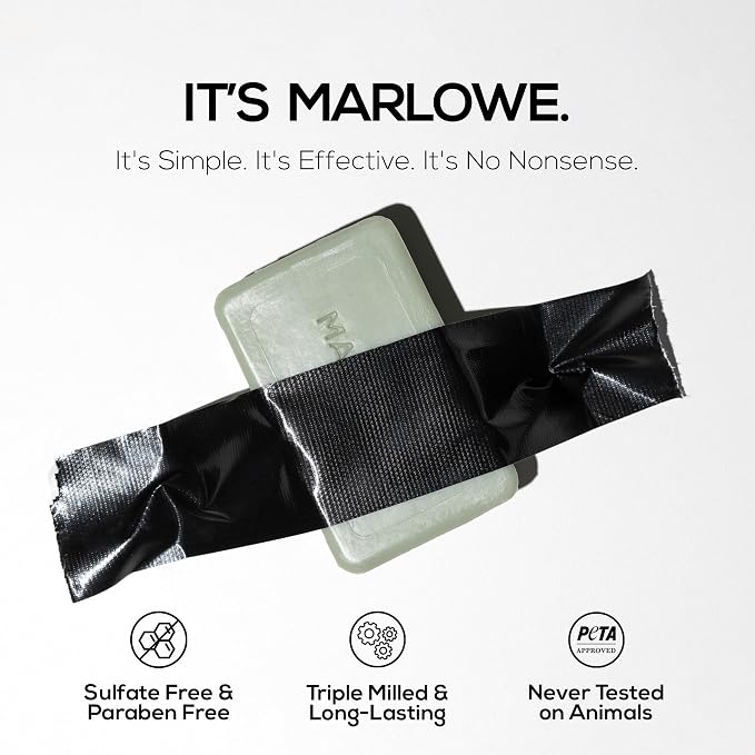 MARLOWE. Lightly Exfoliating Cleansing Soap Bar, Sage + Fir 7 oz | Moisturizing Soap Bar that nourishes while it cleanses for soft, smooth, refreshed skin. Original Sage + Fir scent.