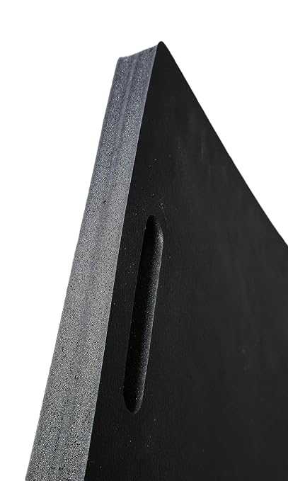 Rhino Mats® Knee Pad – Extra-Thick 1.5” High-Density Foam Kneeling Pad, Waterproof, Non-Slip, Heavy-Duty Comfort Mat for Gardening, Construction, Yoga, Bath Time, and Home Repairs (Black, 16" X 18")