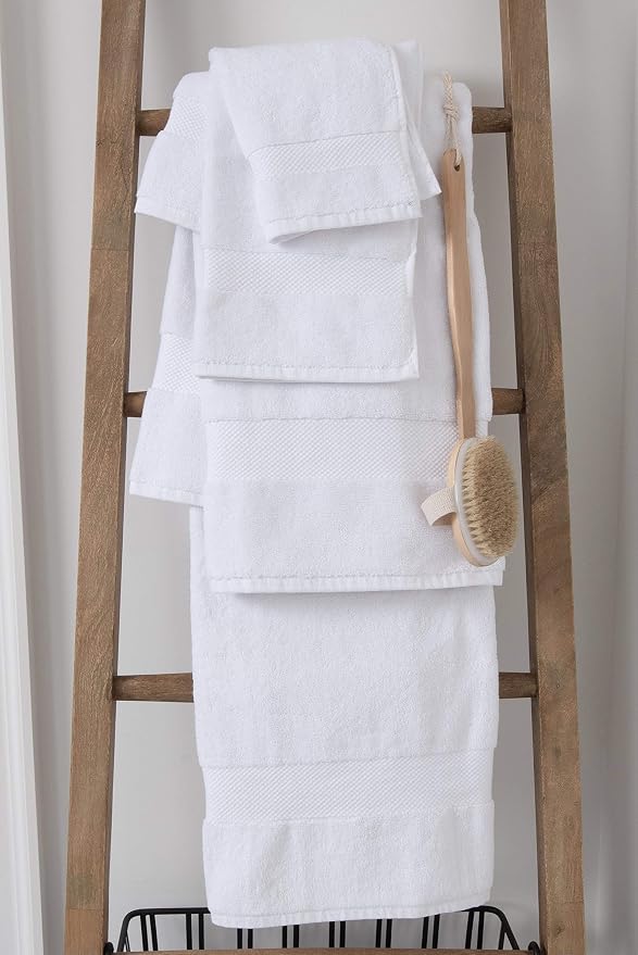 COTTON CRAFT Hotel Spa Luxury Bath Sheet - 2 Pack - Oversized Extra Large 40 x 80 - Heavyweight 700 GSM 2 Ply Ringspun Cotton - Soft Absorbent Everyday Use Home Bath Easy Care Towel Set - White