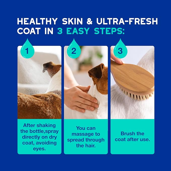 DOUXO SPA Dog Deodorizing Spray, 11.5 fl oz, Neutralizes Unpleasant Odors Between Baths, Leaves the Coat Fresh, Smelling Great, Skin-Friendly Ultra-Freshening Formula