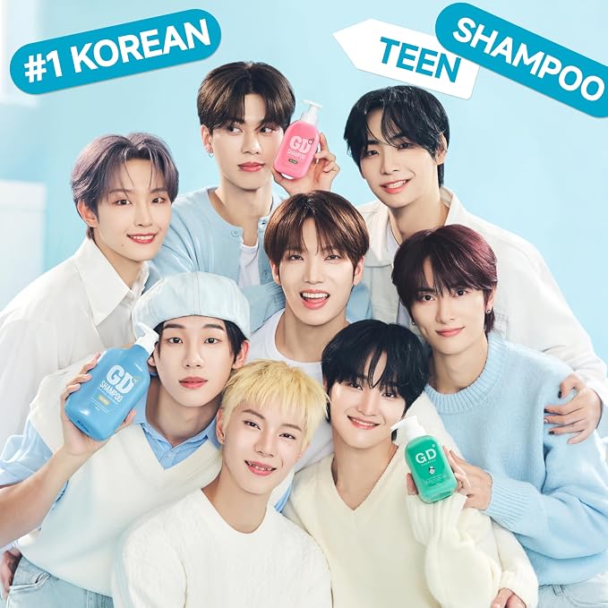 TS GD Teen Shampoo for Itchy, Flaky, Dry, Sensitive Scalp, Sulfate and Silicone Free Gentle Scalp Cleanser for Build Up and Odor Care, Korean Hair Care 28.2 fl oz, 800ml