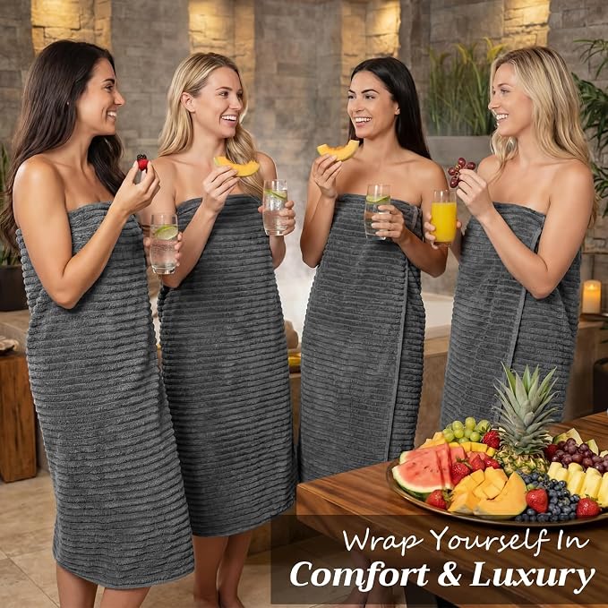 4 Pcs Extra Large Bath Sheets Set 35 x 70'' Oversized Microfiber Bath Towels for Adult Soft Absorbent Blanket with Hanging Loop for Pool Body Shower Gym Beach Spa(Gray)