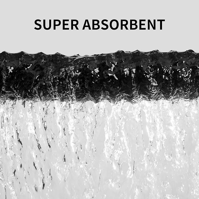 Oversized Bath Sheets 40x80 Inches Extra Large Bath Towels for Adults Super Soft Quick Dry Highly Absobent Microfiber Shower Towels for Bathroom, Pool, Gym, Yoga Towel (Black, 2Piece)