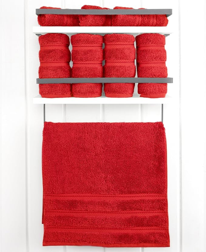 American Soft Linen 100% Cotton Luxury Turkish Towels, 4 PC Hand Towel Set | Soft Absorbent Quick Dry OEKO Tex Standard 100 Certificated Durable Machine Washable Breathable Premium Hotel Quality