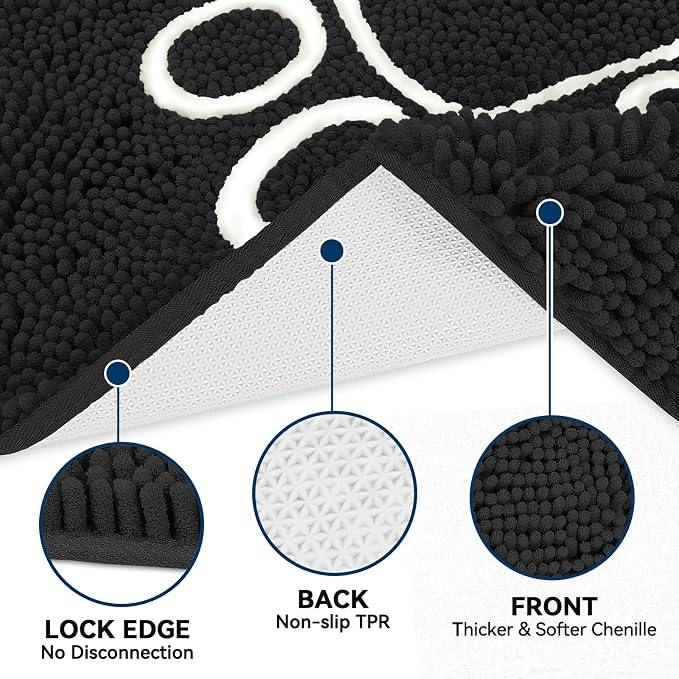 Bcoimo Super Absorbent Dog Door Mat, 60"*24" Anti Slip Mat for Muddy Paws, Pet Rugs for Dirty Paws Washable that Absorbs Moisture and Dirt, for Dog Cage and Pet Resting Carpet