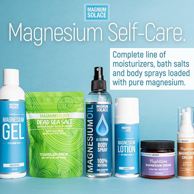 Magnesium Flakes for Bath - Magnesium Chloride Flakes - Dead Sea Salts for Soaking, 5 LBS