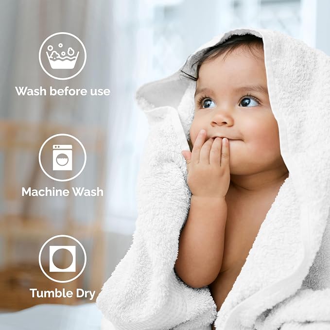 Martex Easy Living Everyday 6-Piece Bathroom Towel Set, White | 2 Bath Towels, 2 Hand Towels, 2 Wash Cloths, 100% Cotton, Soft, Quick-Dry