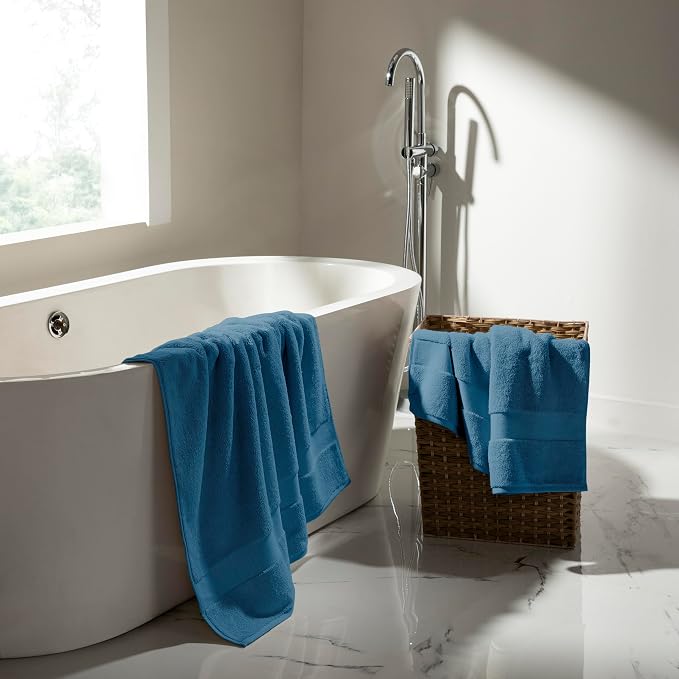 Oversized Bath Towels - 36 x 72 Extra Large Organic Cotton Bath Sheets for Adults | Jumbo Hotel-Size, Ultra Absorbent & Soft | 2 Pack