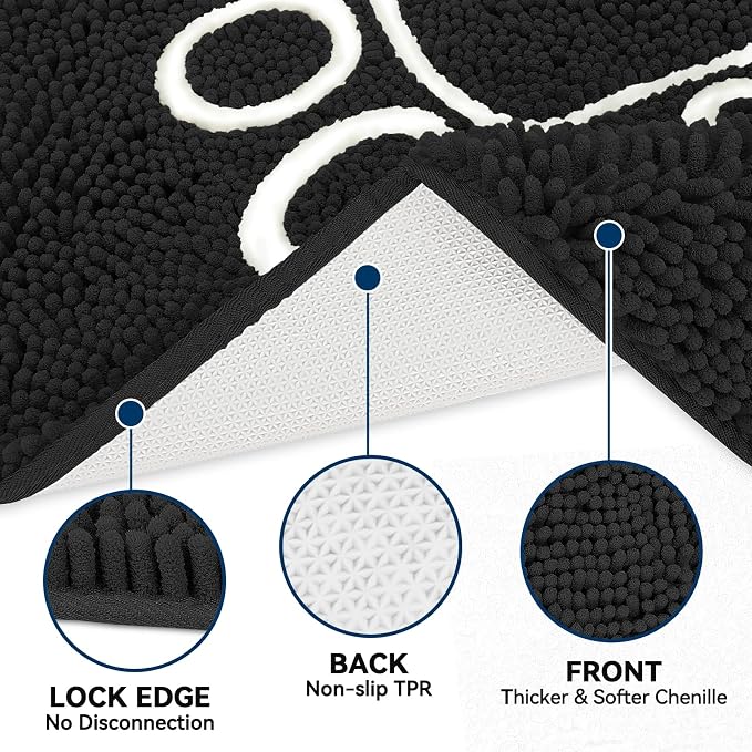 Bcoimo Super Absorbent Dog Door Mat, 36"*24" Anti Slip Mat for Muddy Paws, Pet Rugs for Dirty Paws Washable that Absorbs Moisture and Dirt, for Dog Cage and Pet Resting Carpet