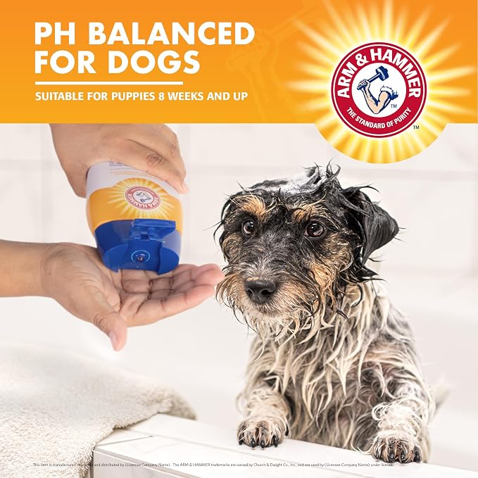 Arm & Hammer for Pets Itch Relief Dog Shampoo with Chamomile and Peppermint, Soothes Dry and Itchy Skin, pH Balanced, Free of Sodium Lauryl Sulfate and Parabens, 20 Fl Oz