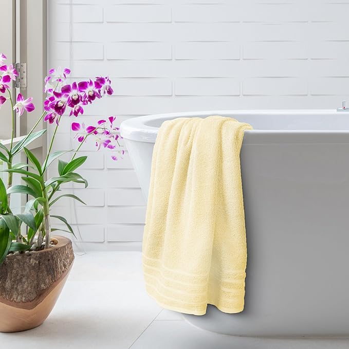 Avalon Towels Bath Towels Set of 4, Size 30 x 60 Inches, Highly Soft and Absorbent, Quick Drying, Lightweight, Perfect for Daily Use