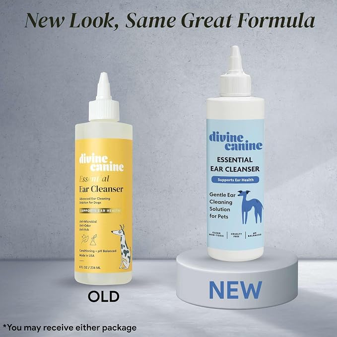 Dog Ear Cleaner - Ear Wash Solution & Wax Drops - 8 Fl Oz