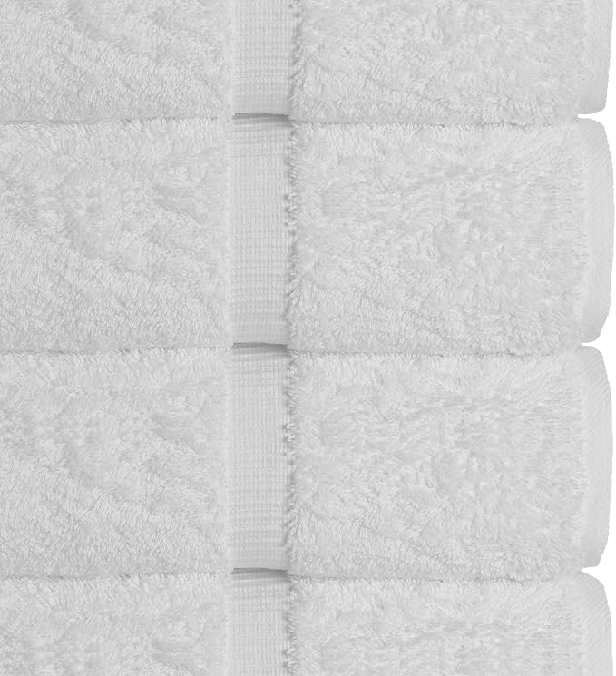 Chakir Turkish Linens Luxury Spa and Hotel Quality Premium Turkish Cotton 6-Piece Towel Set (2 x Bath Towels, 2 x Hand Towels, 2 x Washcloths)