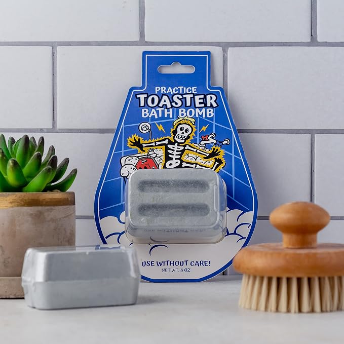 Toaster Bath Bomb – Funny Gag Gift for Adults, Hilarious Office Prank, White Elephant, Secret Santa, Stocking Stuffer for Men, Women, Teens, and Coworkers