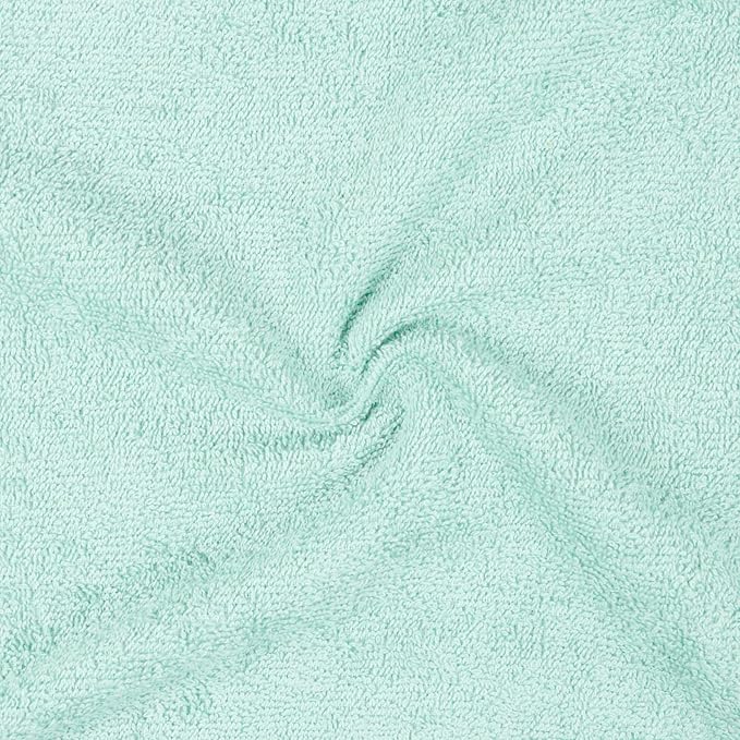 Amazon Basics Highly Absorbent, Soft & Durable 100% Cotton Washcloths for Bathroom, Body and Face, Lightweight, Fast Drying, 12 x 12 inches, Seafoam Green, Ice Blue, White, (Pack of 144)