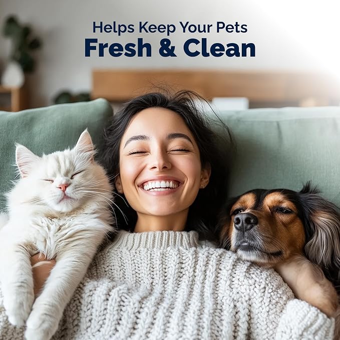 Vetnique Furbliss/Dermabliss Pet Wipes for Dogs & Cats for Grooming, Cleansing & Deodorizing, Thick Dog Wipes for Convenient Dog Cleaning with Natural Deodorizer, 100ct (NEW Unscented)