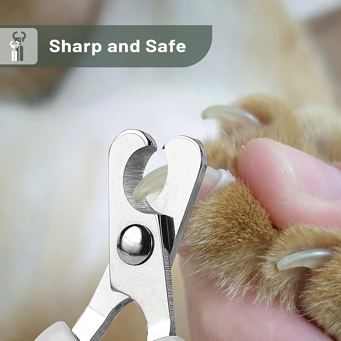 Mr. Pen- Cat Nail Clipper, Stainless Steel | Professional Sharp Cat Claw Trimmer for Small and Medium Cats, Pet Nail Clipper with Sturdy Non Slip Handle