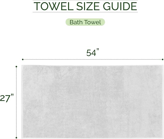 Elegant Comfort Three Line Popcorn Towel Set for Bathroom 27 x 54 inches, Premium Hotel Quality 2-Pack Bath Towels, 100% Turkish Cotton, Soft and Durable, Quick Dry and Highly Absorbent, White