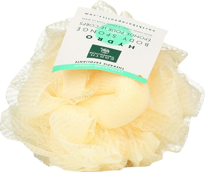 Earth Therapeutics Hydro Body Sponge with Hand Strap - Natural