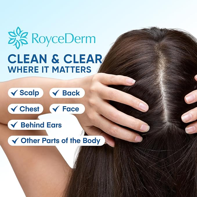 Roycederm Seborrheic & Psoriasis-Prone Skin Care Bundle, Calming Serum + Fragrance-Free Foaming Face & Body Wash, 2-Step Cleanse & Calm Routine for Dry, Flaky, Oily, Redness-Prone & Sensitive Skin