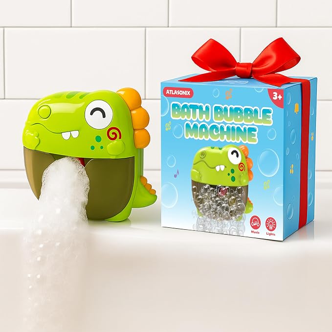 Bath Bubble Machine - Bathtub Bubble Machine, Bath Toys | Bathtub Bubble Machine, Light Up Bubbles Maker for Bathtub - Bubbles Bath Maker with Lights and Music, BPA Free