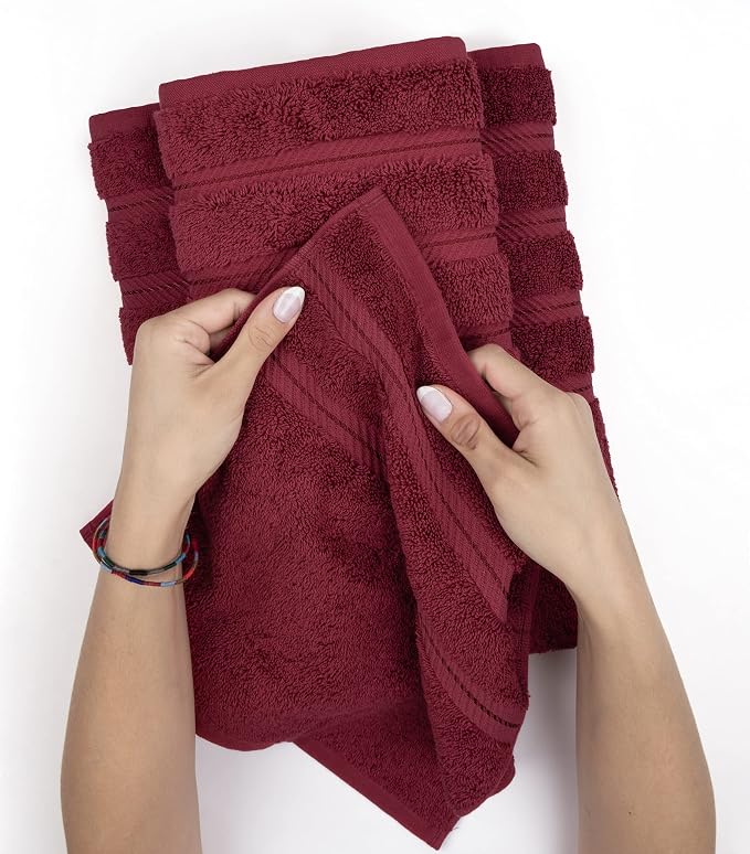 American Soft Linen 100% Cotton Luxury Turkish Towels, 3 Piece Towel Set | Soft Absorbent Quick Dry OEKO Tex Standard 100 Certificated Durable Machine Washable Breathable Premium Hotel Quality
