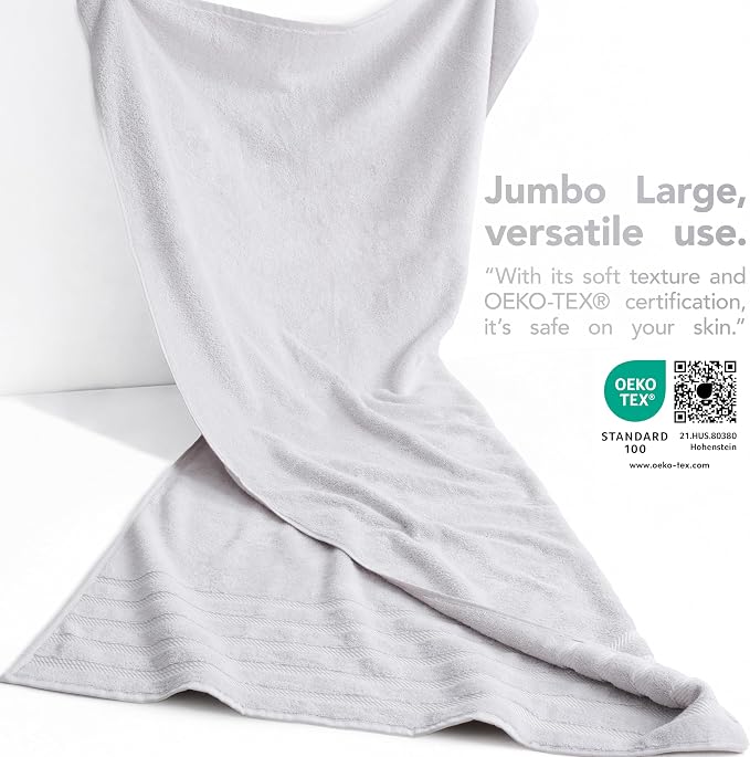 American Soft Linen 100% Cotton Luxury Turkish Towels, 35x70 XL Bath Sheet | Soft Absorbent Quick Dry OEKO Tex Standard 100 Certificated Durable Machine Washable Breathable Premium Hotel Quality