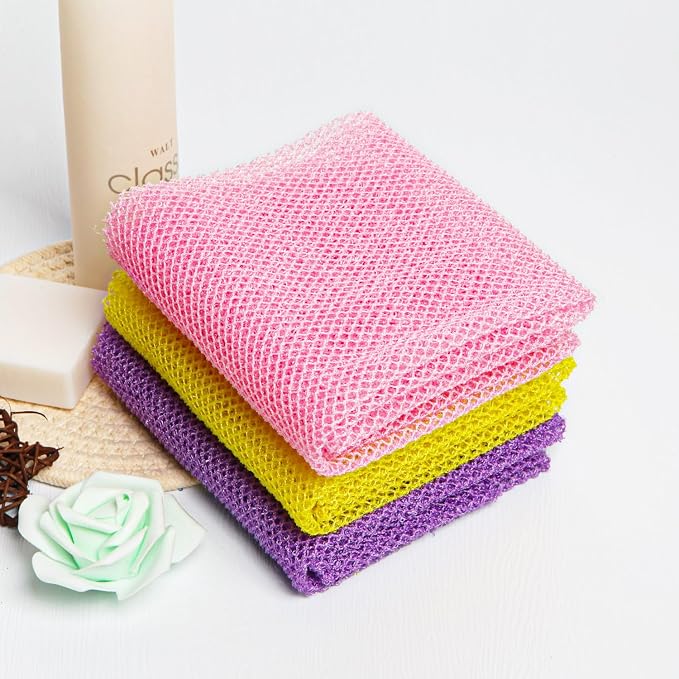 African Net Sponge African Exfoliating Net African Bath Sponge African Scrubbing Long Net Rag African Wash Net Shower Body Scrubber