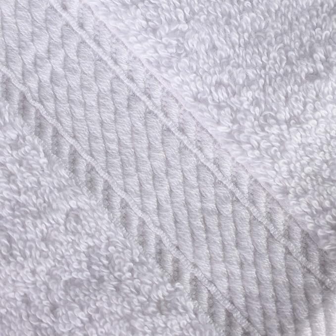 Superior Egyptian Cotton Plush & Absorbent, Bath Towel Set of 4, White | Quick Dry, Soft Luxury Towel Set, Bath Essentials for Bathroom, Guest Bath, Spa, 4 Piece Bath, Madeline Towels