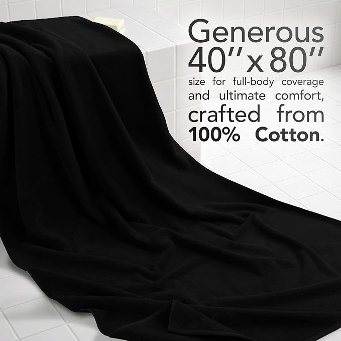 American Soft Linen 100% Cotton Luxury Turkish Towels, 40x80 XL Bath Sheet | Soft Absorbent Quick Dry OEKO Tex Standard 100 Certificated Durable Machine Washable Breathable Premium Hotel Quality