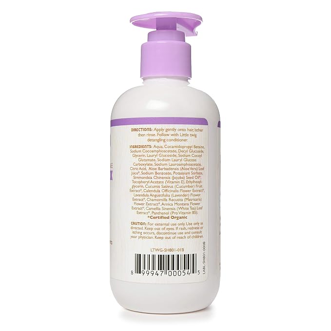 Little Twig Calming Lavender Shampoo, Hair Shampoo with Natural Plant Derived Formula, Vegan, Gluten-Free, Perfect for Newborns, 17 fl. oz.